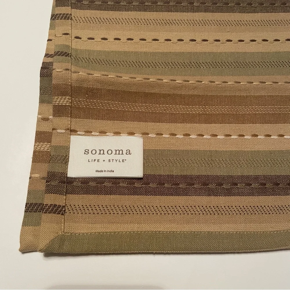 Sonoma striped placemats‎ set of 6 20” x 20”